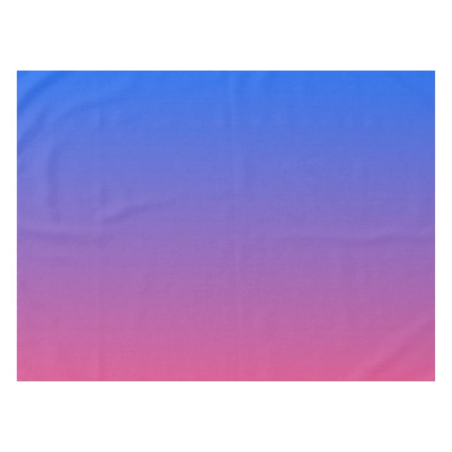 Blue and pink ombre gradient tablecloth (Front (Horizontal))