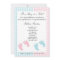 Blue and Pink Twins Sprinkle Shower Invitation