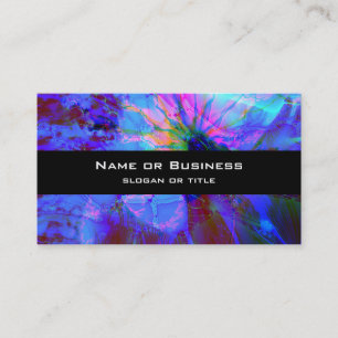 Blue and Purple Abstract Design Business Card