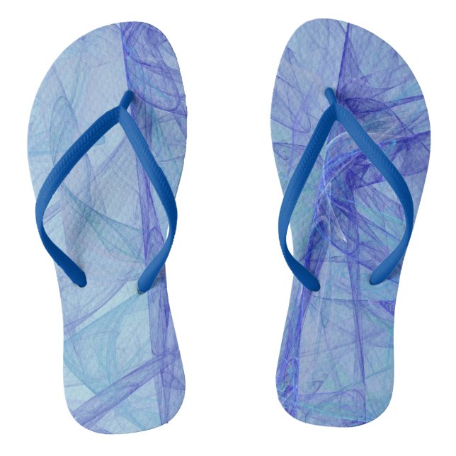 blue and purple abstract jandals (Footbed)