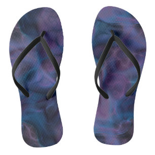 Blue and Purple Abstract Jandals