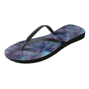 Blue and Purple Abstract Jandals