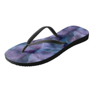Blue and Purple Abstract Jandals