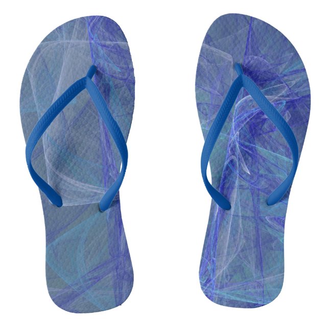 blue and purple abstract jandals (Footbed)