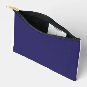 Blue and purple abstract shapes blend together in accessory pouch