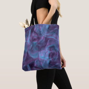 Blue and Purple Abstract Tote Bag