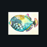 Blue and Purple Aquarium Fish Canvas Print<br><div class="desc">Blue and Purple Aquarium Fish Artist: Chariklia Zarris</div>