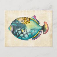 Blue and Purple Aquarium Fish