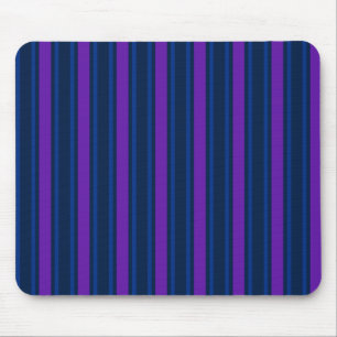 Blue and purple candy stripes mouse pad