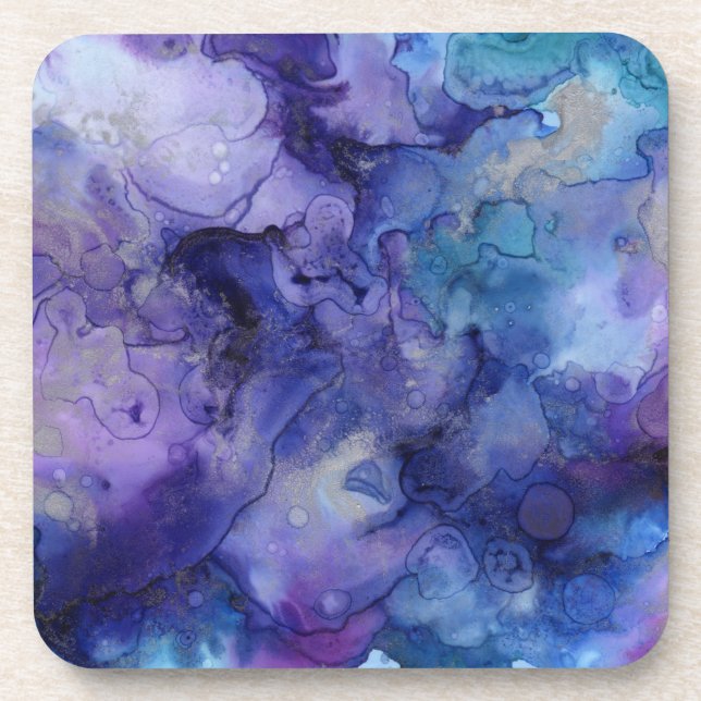 blue and purple coaster set (Front)