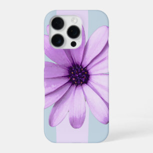 Blue and Purple Daisy Pattern iPhone 16 Pro Case