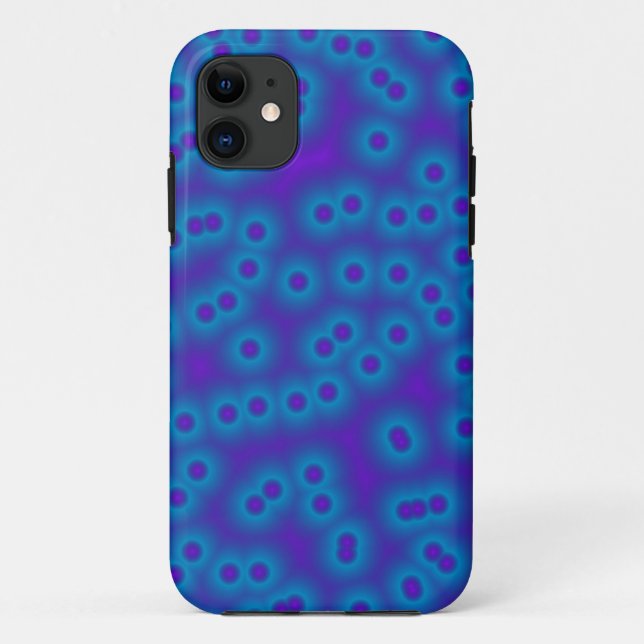 blue and purple dots Case-Mate iPhone case (Back)
