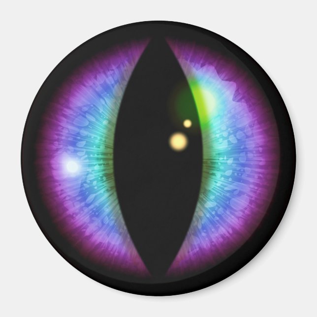 Blue and Purple Dragons Eye Magnet (Front)