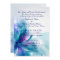 Blue and Purple Floral Design Wedding Invitation