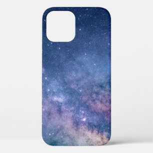 Blue and purple galaxy digital iPhone 12 case