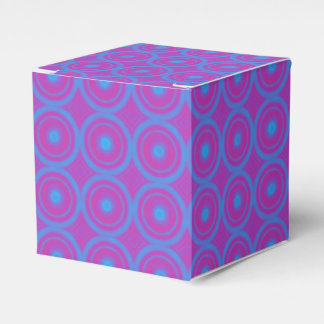 Blue and Purple Geometric Print Party Favour Box