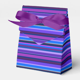 Blue and purple horizontal stripes favour box