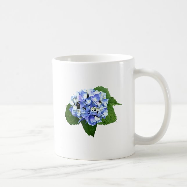 Blue and Purple Hydrangea Coffee Mug (Right)