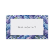 Blue and Purple Hydrangea elegant business cards