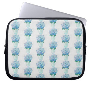 Blue and Purple Hydrangea Laptop Sleeve