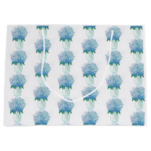 Blue and Purple Hydrangea Large Gift Bag