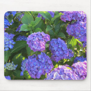 Blue and Purple Hydrangeas Mouse Pad
