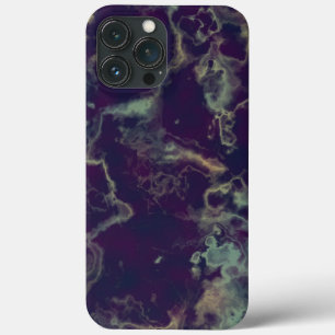 Blue and purple marble iPhone 13 pro max case
