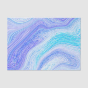 Blue and Purple Marble Tissue Paper