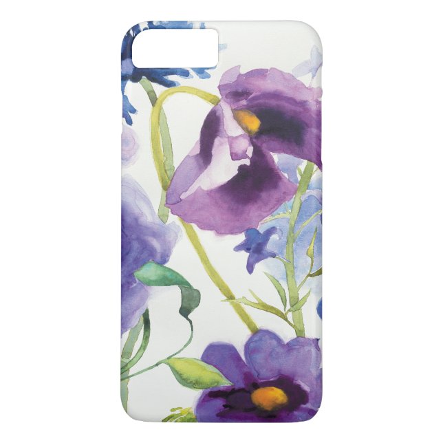 Blue and Purple Mixed Garden Case-Mate iPhone Case (Back)