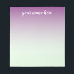 Blue and Purple Ombre Personalised Notepad<br><div class="desc">Blue and Purple Ombre Personalised Notepad</div>