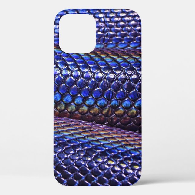 Blue and purple snakeskin Case-Mate iPhone case (Back)
