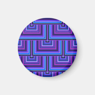 Blue and purple square scales magnet