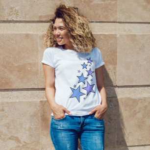 Blue and Purple Stars T-Shirt