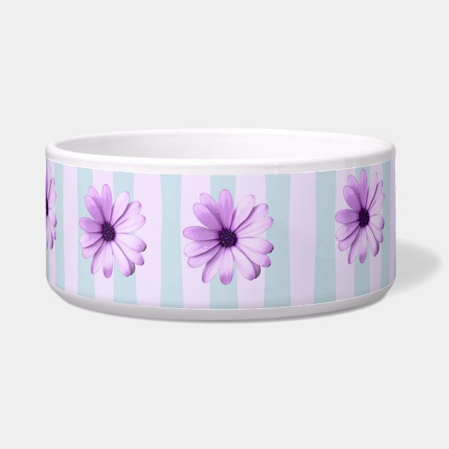blue and purple striped daisy pattern (Front)