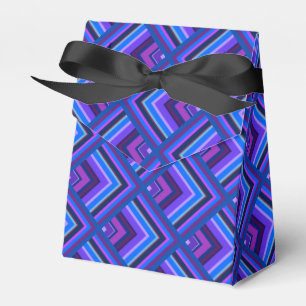 Blue and purple stripes scale pattern favour box