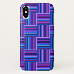 Blue and purple stripes weave pattern Case-Mate iPhone case