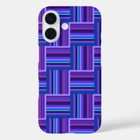 Blue and purple stripes weave pattern
