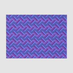 Blue and purple stripes weave tissue paper