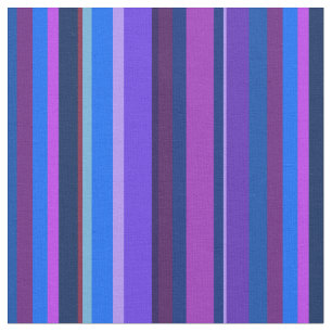 Blue and purple vertical stripes fabric