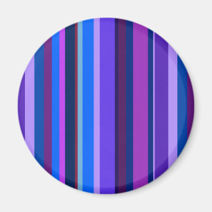 Blue and purple vertical stripes magnet