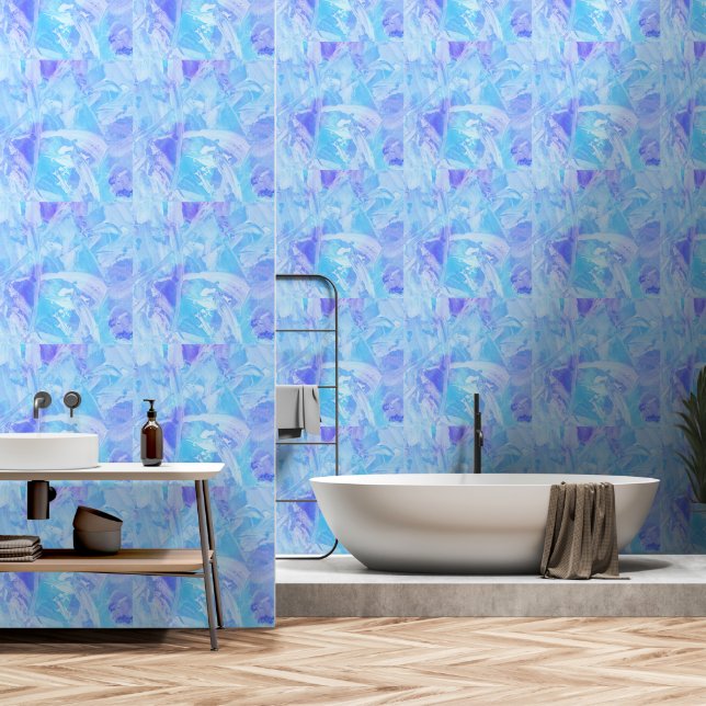 Blue and Purple  Wallpaper (Bathroom)