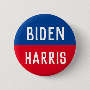 Blue and Red Biden Harris Campaign 6 Cm Round Badge