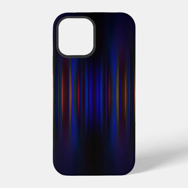 Blue and red blurred stripes pattern Case-Mate iPh iPhone Case (Back)