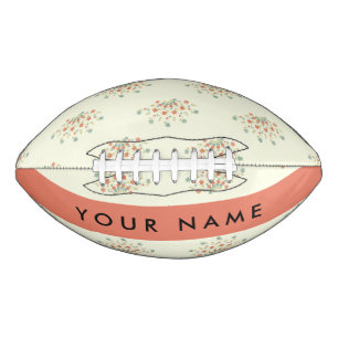Blue and Red Flowers, Red, Your Name Football
