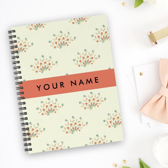 Blue and Red Flowers, Red, Your Name Planner (Creator Uploaded)