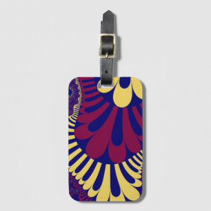 Blue and Red Loop Luggage Tag