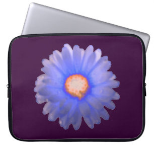 Blue and Red Marigold Laptop Bag