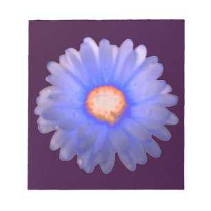 Blue and Red Marigold Notepad