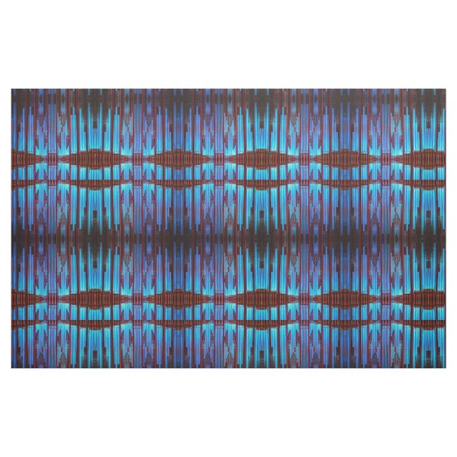 Blue and red organ pipes fabric (Yard)