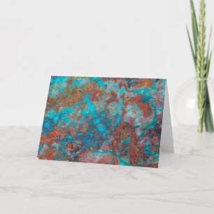 Blue And Red Shattuckite Card